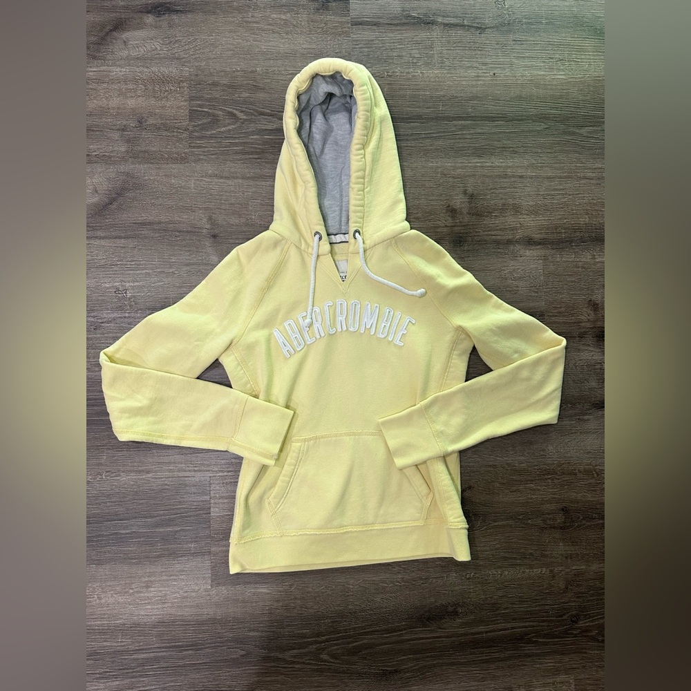 Abercrombie & Fitch Light Yellow Hoodie